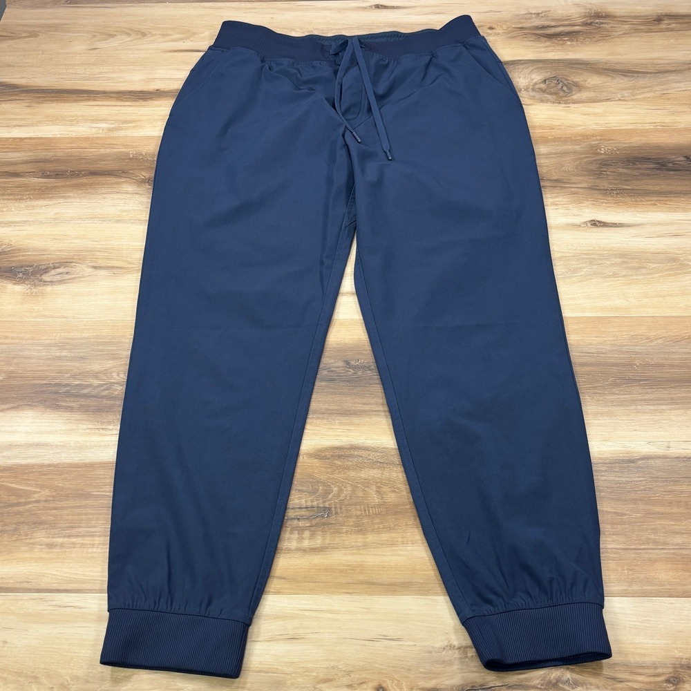Rhoback Delta Joggers Mens XL Performance Stretch Activewear Navy Blue Pants